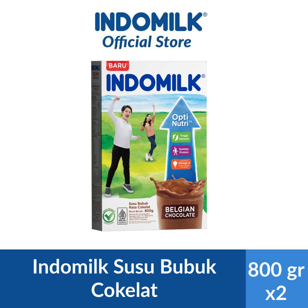 Promo Harga Indomilk Susu Bubuk Omega 3 Cokelat 800 gr - Shopee