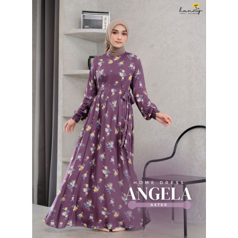 Angela Home Dress, Dress Woman Viscose Premium By Hunny Label