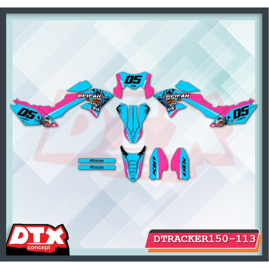 Decal dtracker full body decal dtracker decal dtracker supermoto stiker motor dtracker stiker motor 