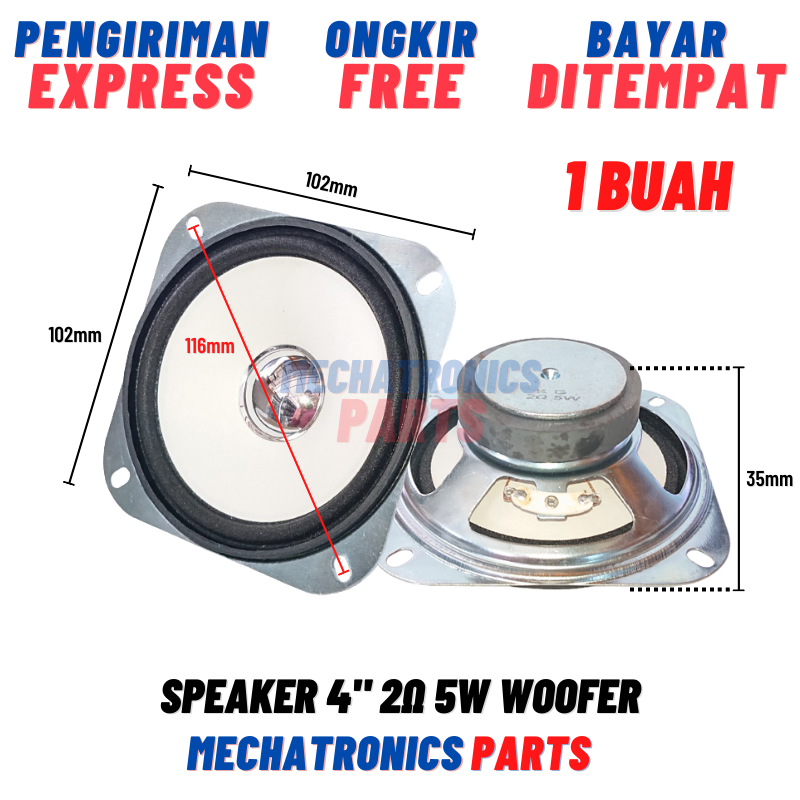 Speaker 4" 2 5W Woofer 4 inch HIFI Bass Vocal