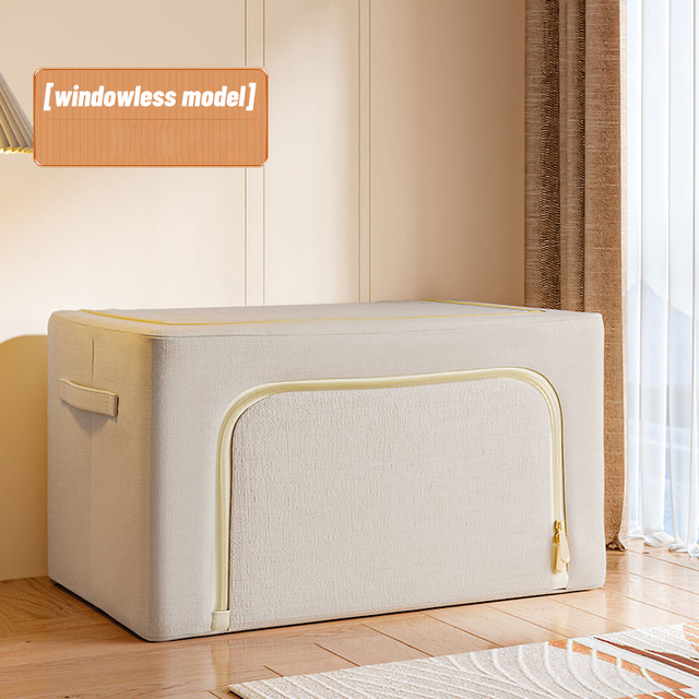	 Tempat Pakaian kotak Penyimpanan Organizer Box Pakaian Keranjang Pakaian Dual Layer Window Style 24L-110L	