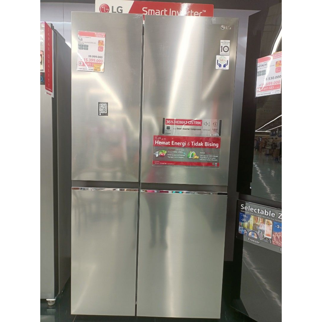 LG GC-B257SLVL KULKAS SIDE BY SIDE 694 L INVERTER GCB257SLVL BATAM