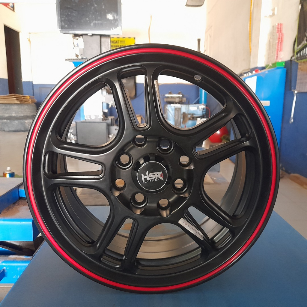 velk mobil palang 5 ring 14 velg mobil r14 lubang baut 4 pelek mobil hsr type NX SPO ring 14