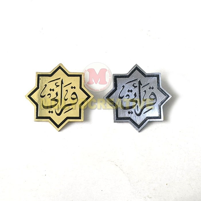 Pin Qiroati Pin Bros Qiroati Bahan Full Logam