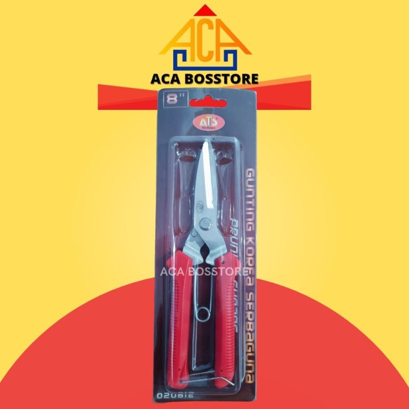 Gunting seng serbaguna ATS 8" inch gunting korea lancip dahan ranting