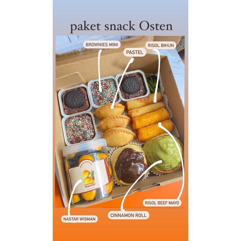 

paket Snack isi menyesuaikan Request