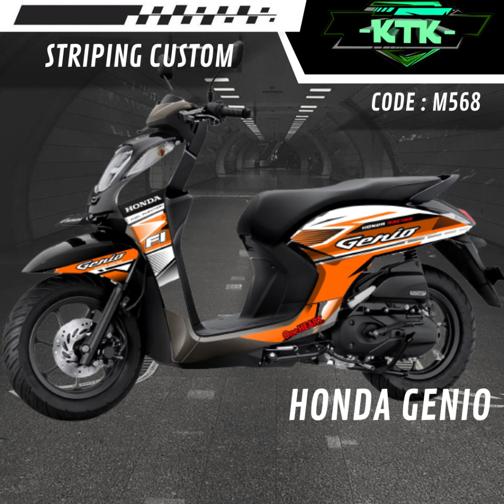 Stiker Lis Sticker List Les Striping Variasi Aksesoris Pelindung Body Decal Semi Full Body Logo Embl