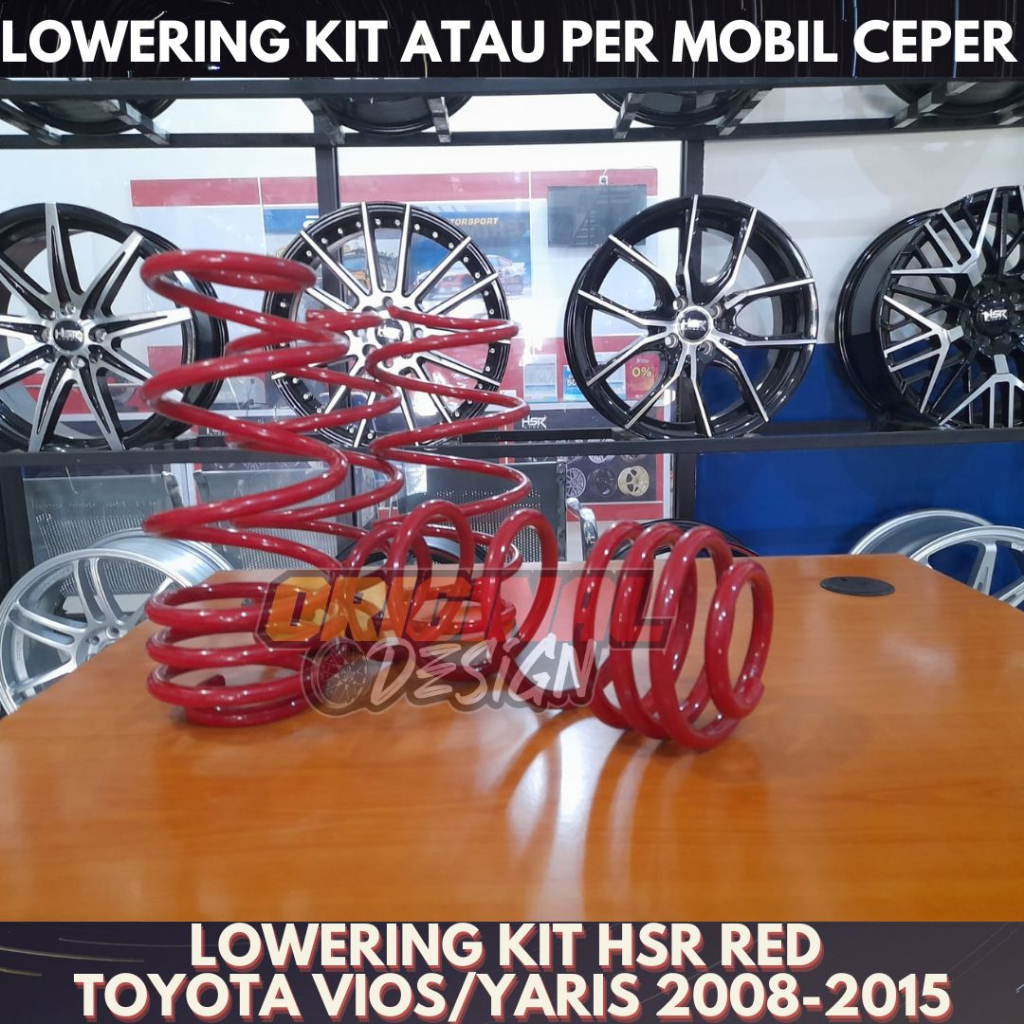 PER KEONG YARIS SEMI CEPER / LOWERING KIT HSR RED YARIS MURAH