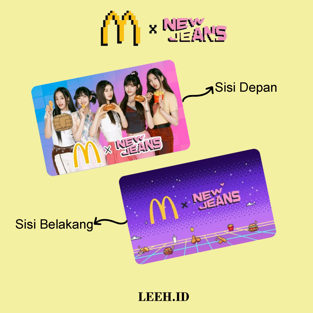 MCD X NEWJEANS 2 - Kartu Uang Elektronik Etoll Flazz Gen 2/Emoney