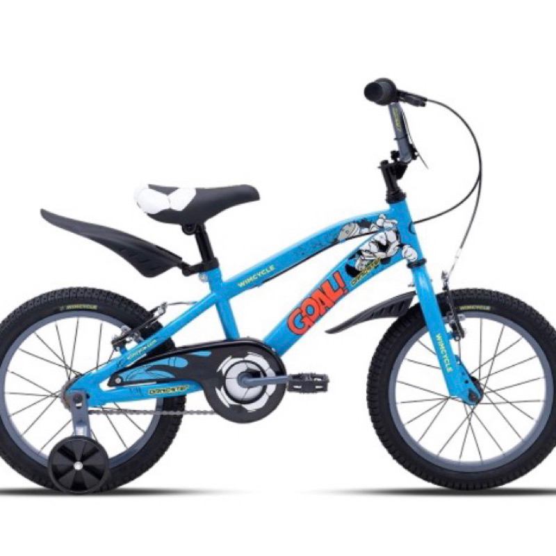 SEPEDA BMX WIMCYCLE DRAGSTER GOAL 16 INCH BIRU