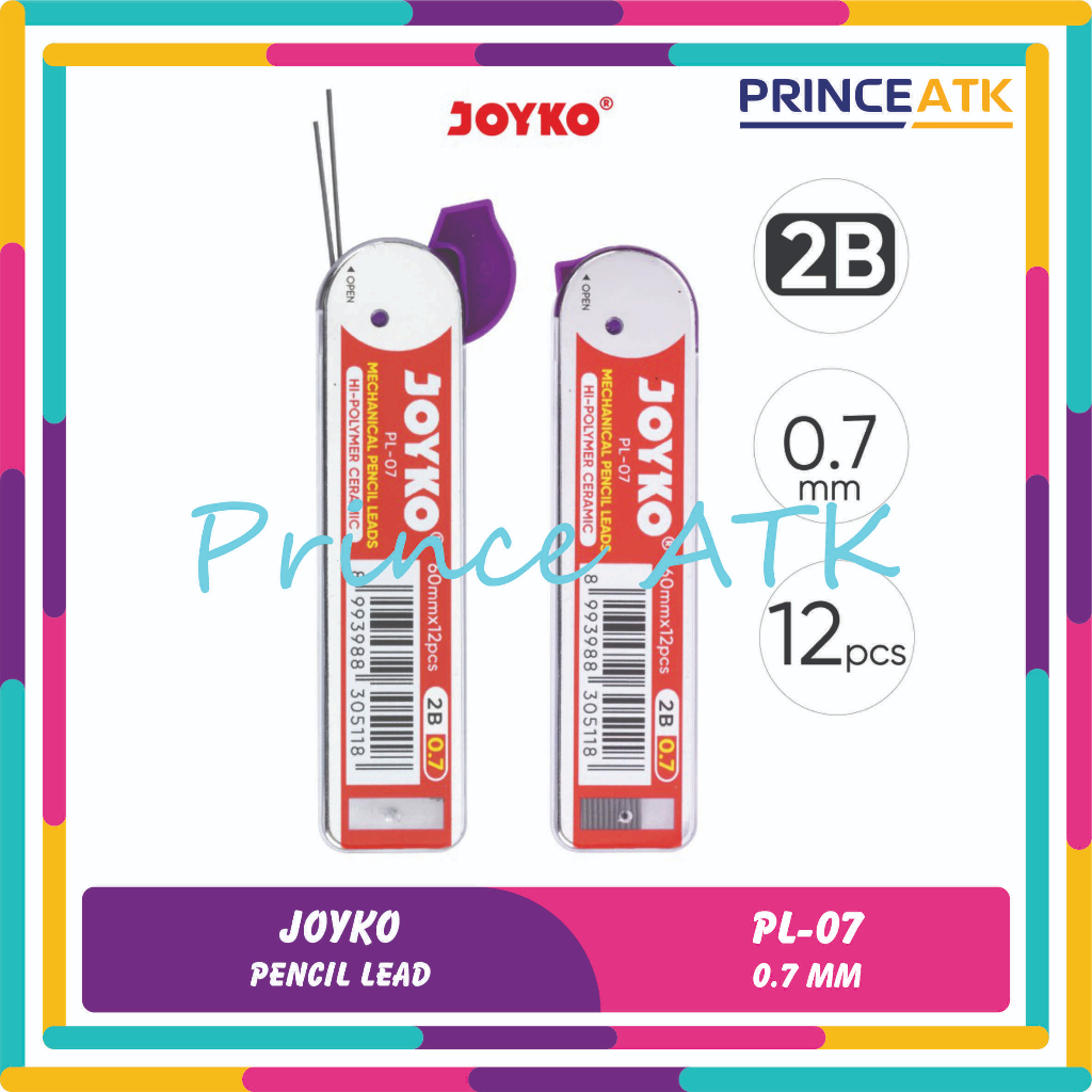 

Pencil Lead / Isi Pensil Mekanik Joyko PL-07 / 2B / 0.7 mm