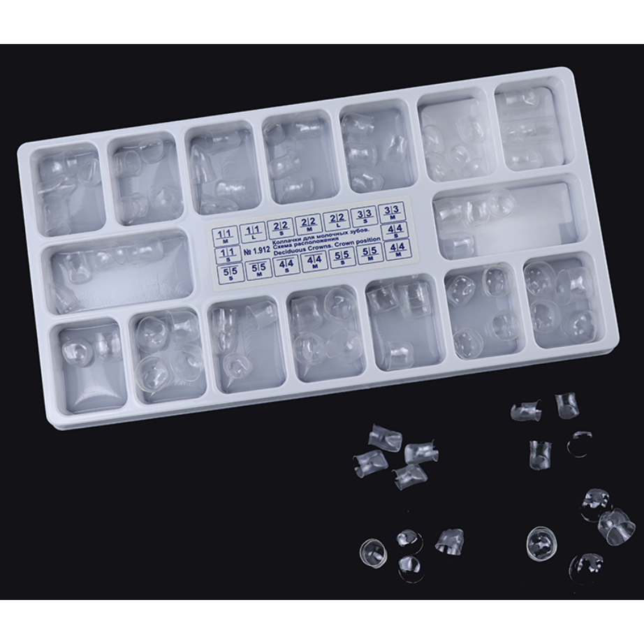 1.912 Dental mahkota sementara gigi anak / Crown Transparan Anterior
