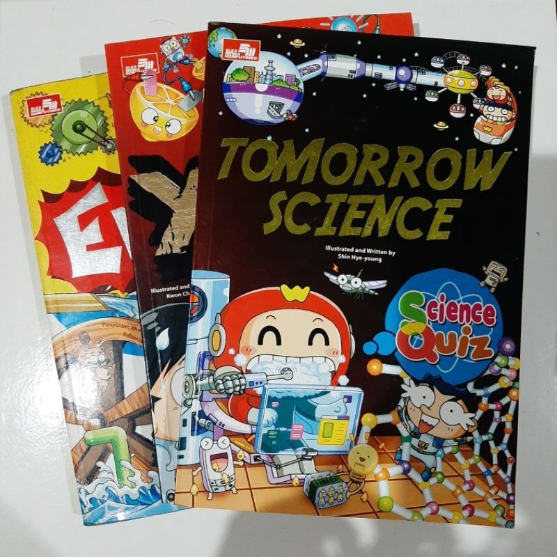 Preloved Science Quiz - Buku Komik Edukasi Anak (Tomorrow Science, Xperiment, Energi)