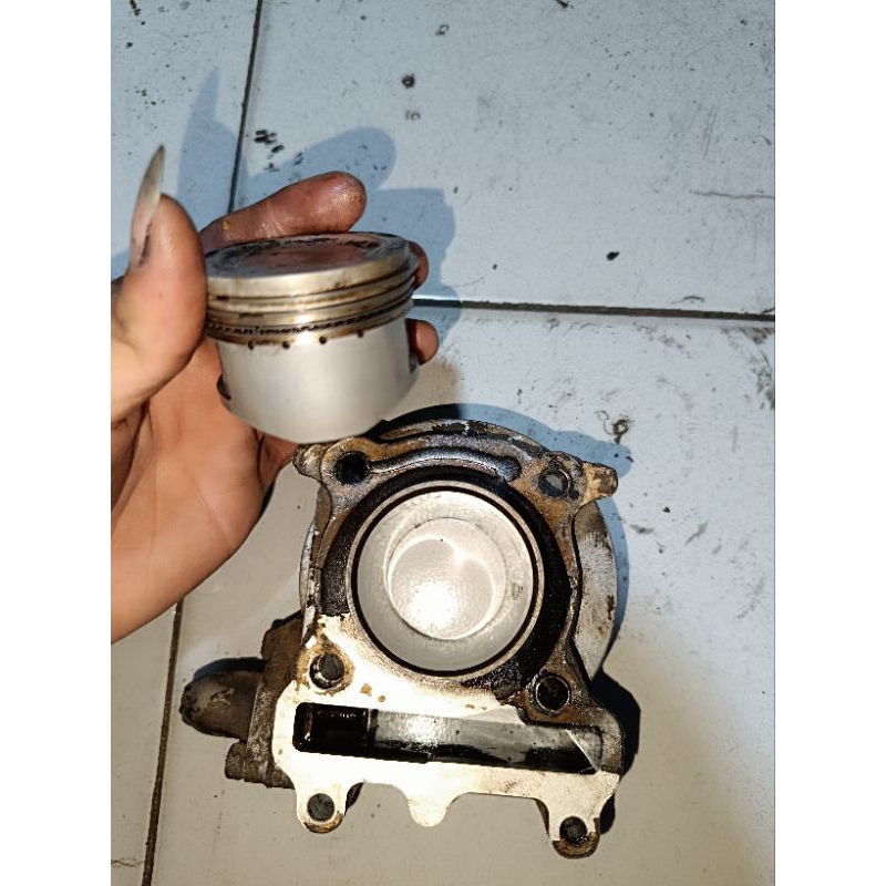 Blok Seher+Piston Yamaha Mio Sporty/Mio Soul/Fino Karbu Original Copotan