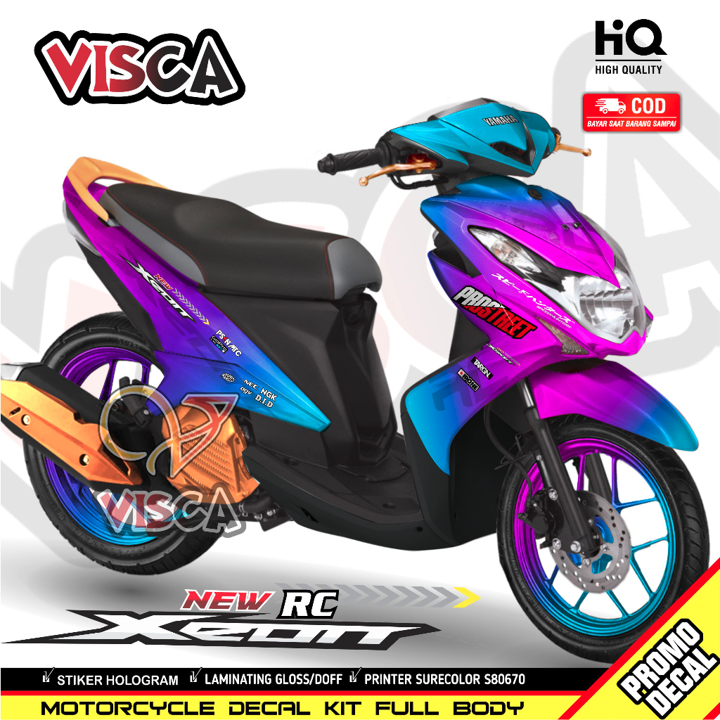 Decal Xeon Rc Karbu Full Body Stiker Xeon Rc Karbu Full Body Striping Xeon Karbu Variasi Decal Holog