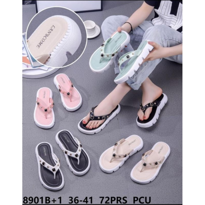 sendal jepit heels/sendal lancome wanita