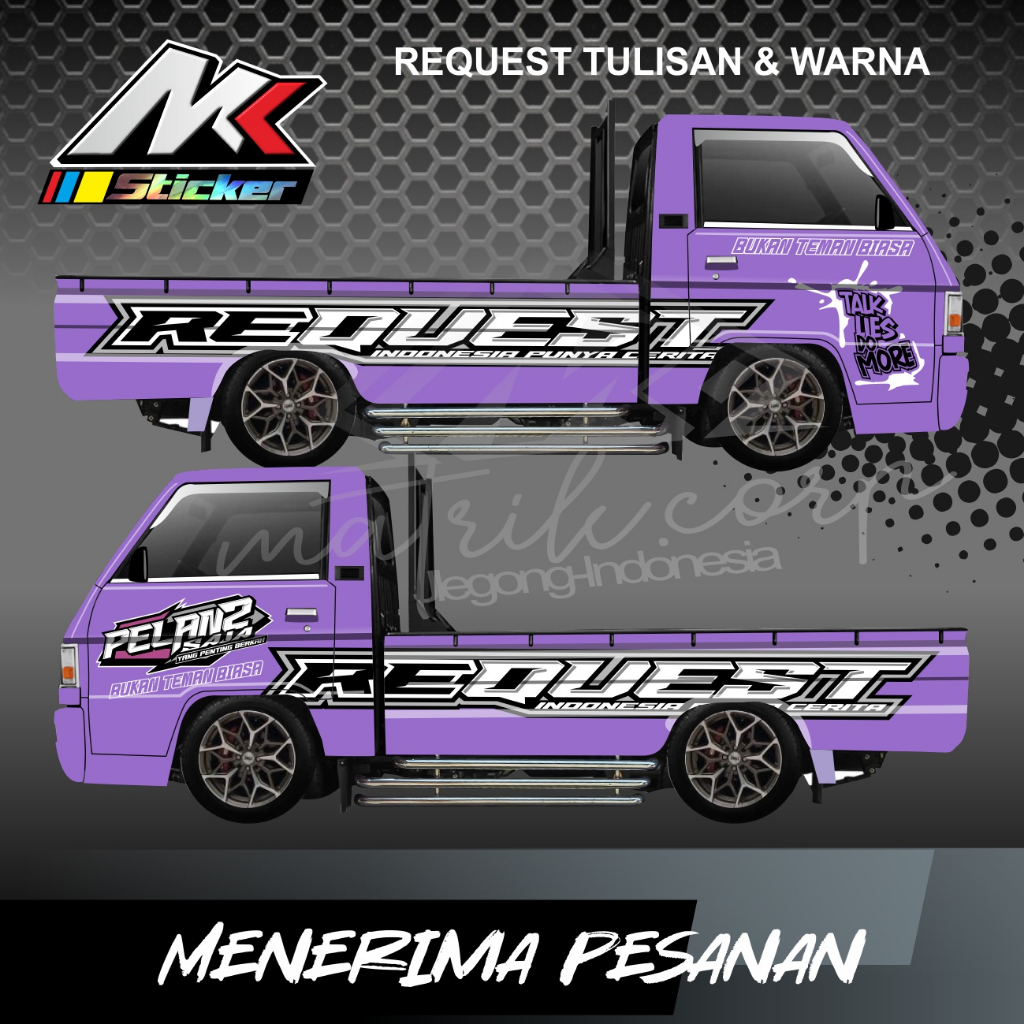 DECAL STIKER PICK UP L300 CARRY TRAGA FULL BODY - BISA CUSTOM/REQUEST