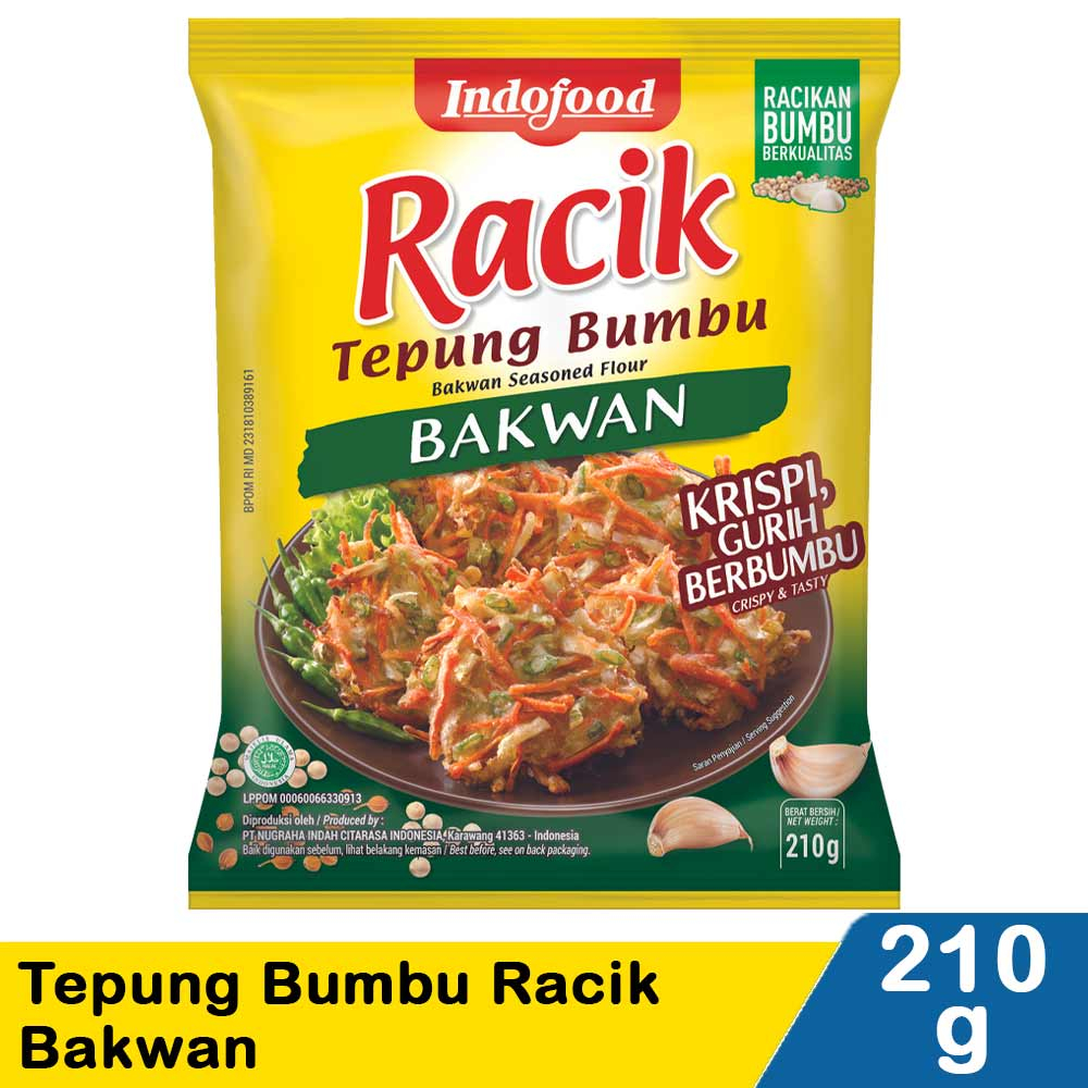 

Indofood Tepung Bumbu Racik Bakwan 210gr