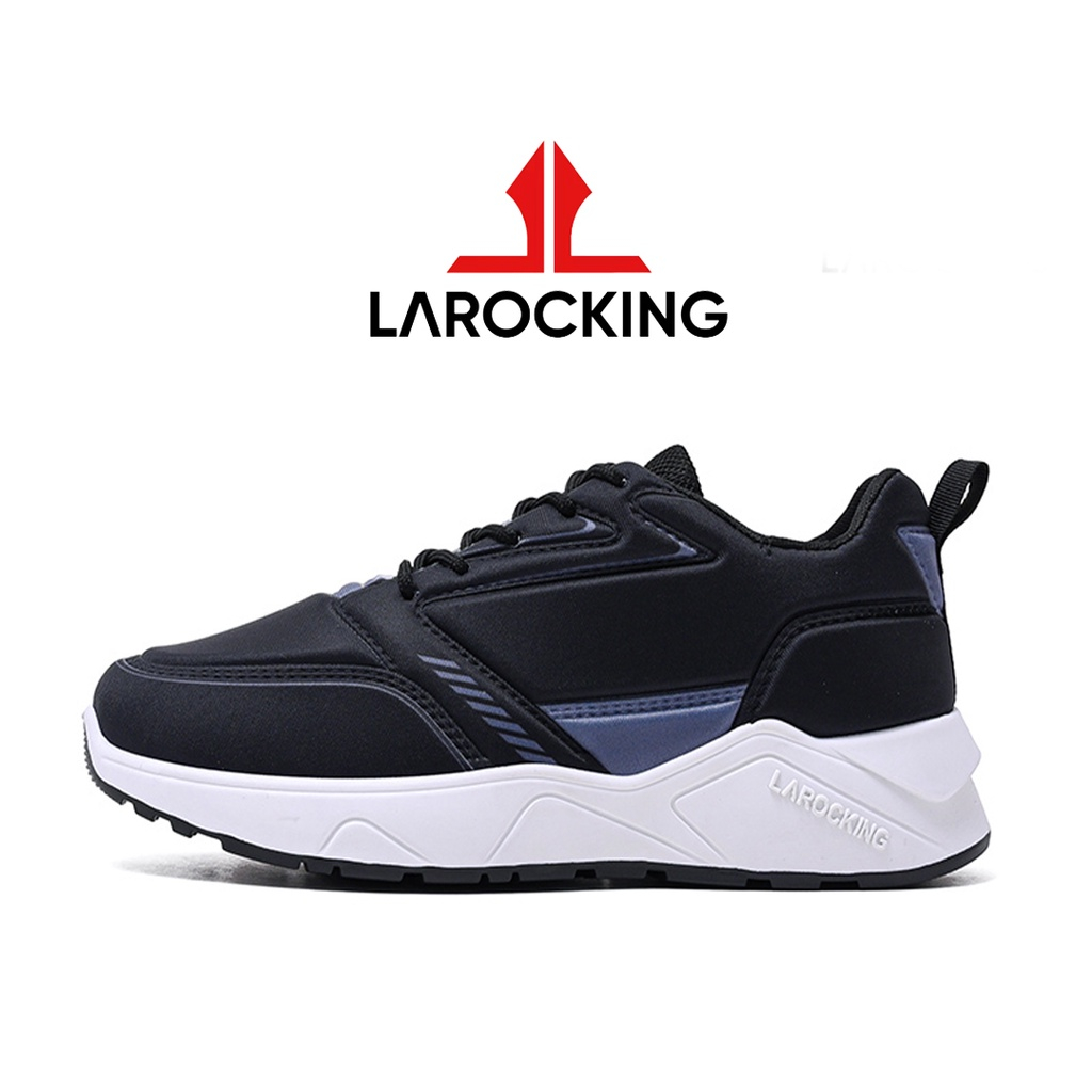 COD Promo Terbaru Larocking - Raptor Hitam | Sepatu Sneakers Pria