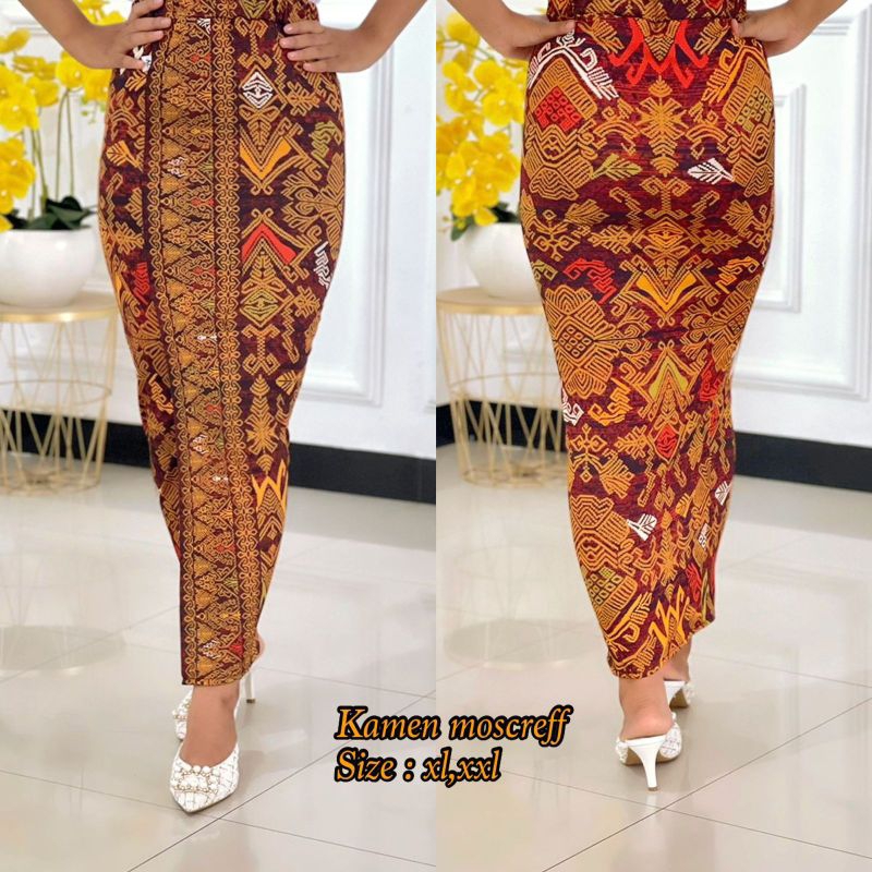 kamen jadi mosckref/ kamen jadi / bawahan kebaya / kamen mosckref