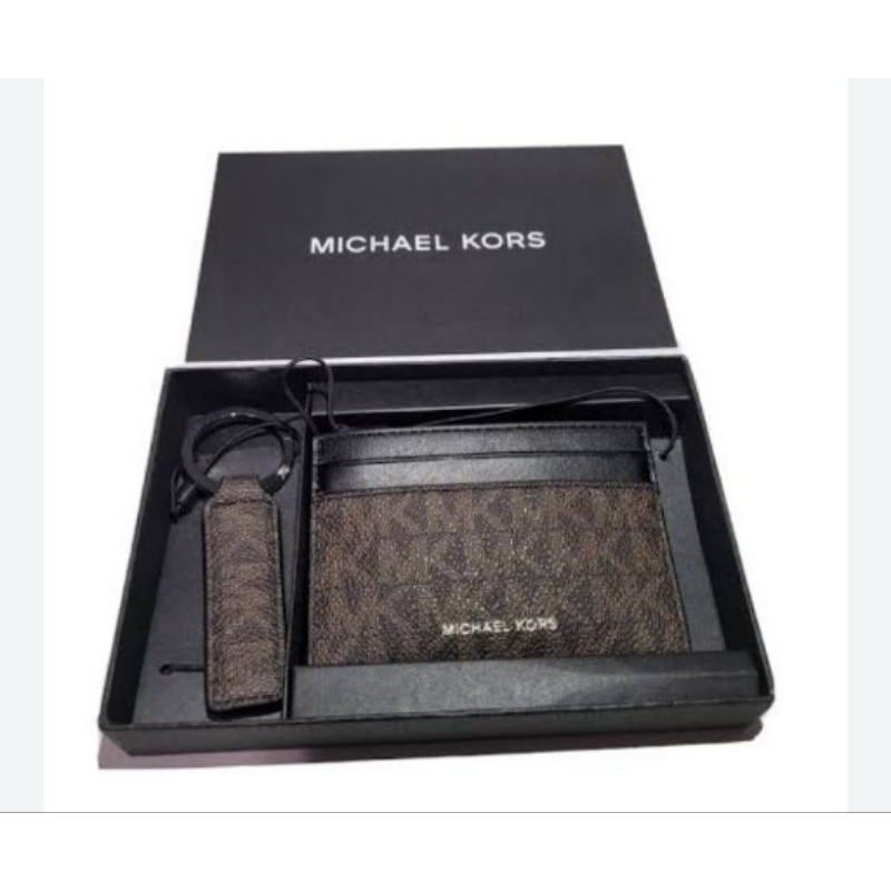dompet kartu card holder set gantungan kunci Michael Kors original 100%