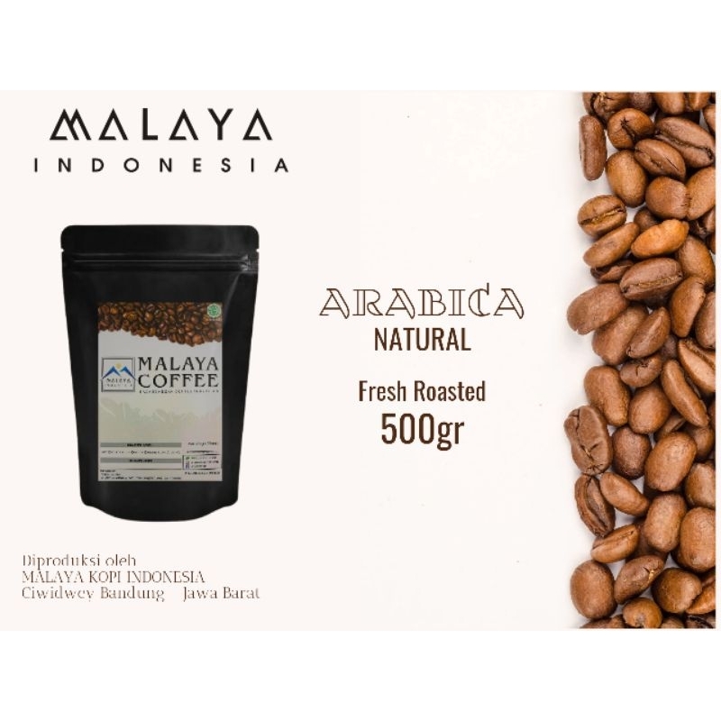 

Kopi Arabika NATURAL 500gr Ciwidey MALAYA KOPI / Varian Grind (biji/bubuk)