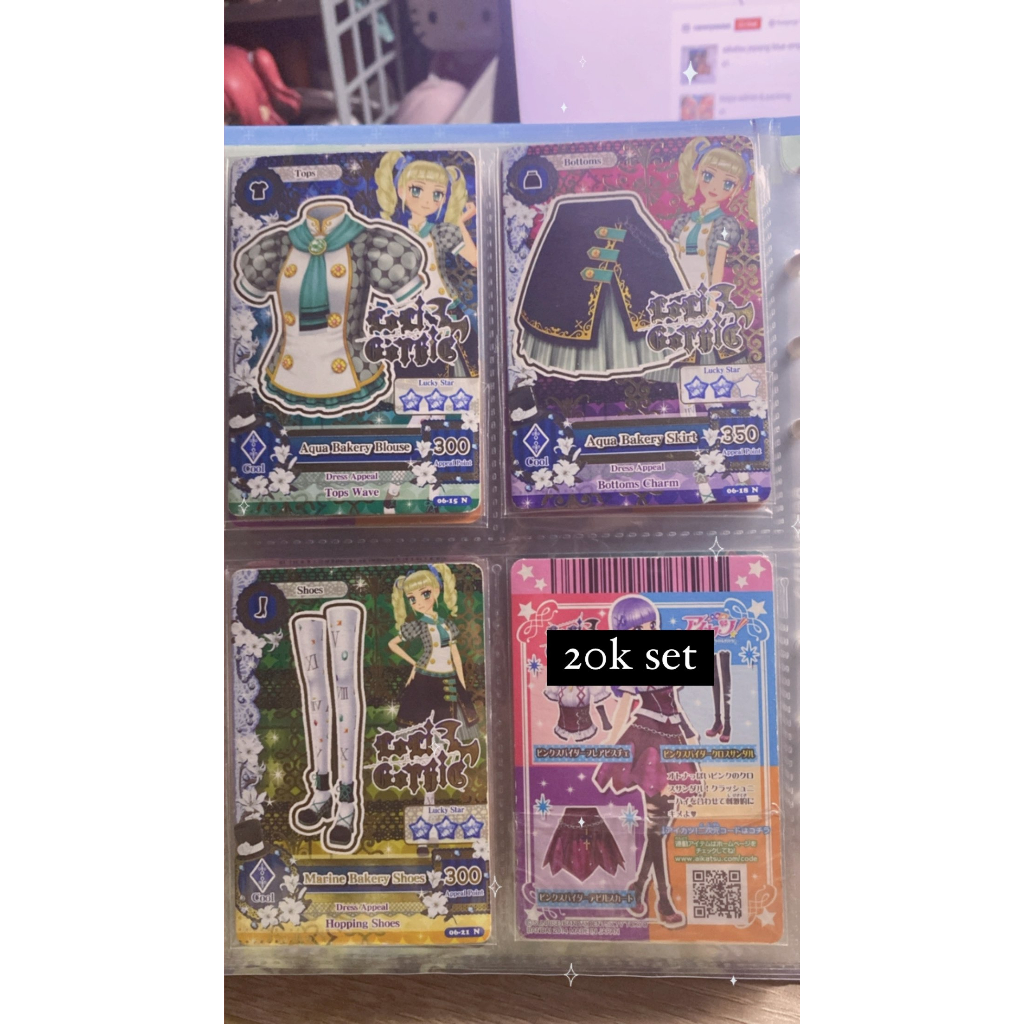 Aikatsu yurika aqua bakery set