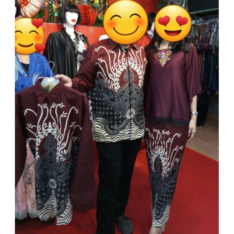 couple batik sutra Luire