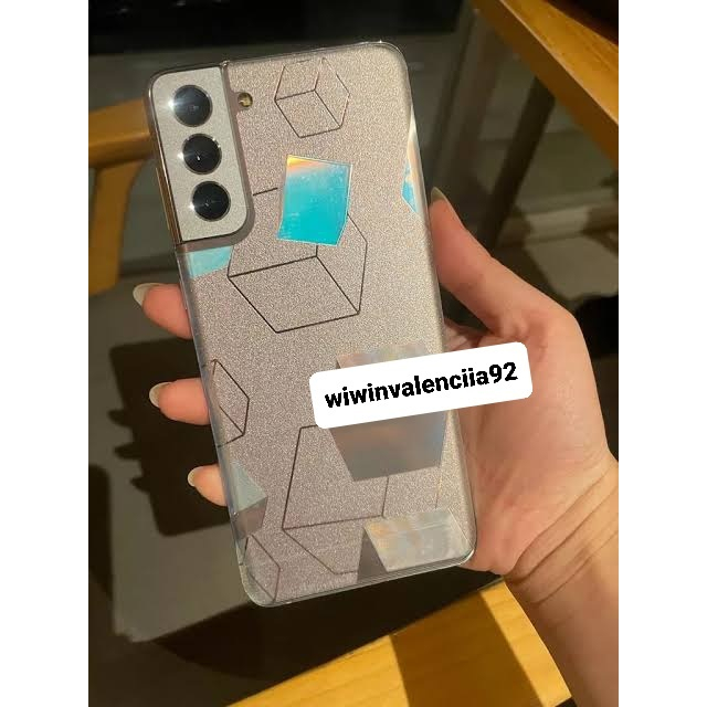 Antigores Belakang Motif BERLIAN 3D Samsung  S10E S10 Lite S8 S8+ S9 S9 Plus S7 EDGE M30 M10 M11 M02 M02s M01 Core M30s Garskin White Transparent Clear+Anti Glare Matte Gar Belakang Gores Jamur Motif Transformer Bahan Film Plastik Back 4G 5G Fe E Lite + S