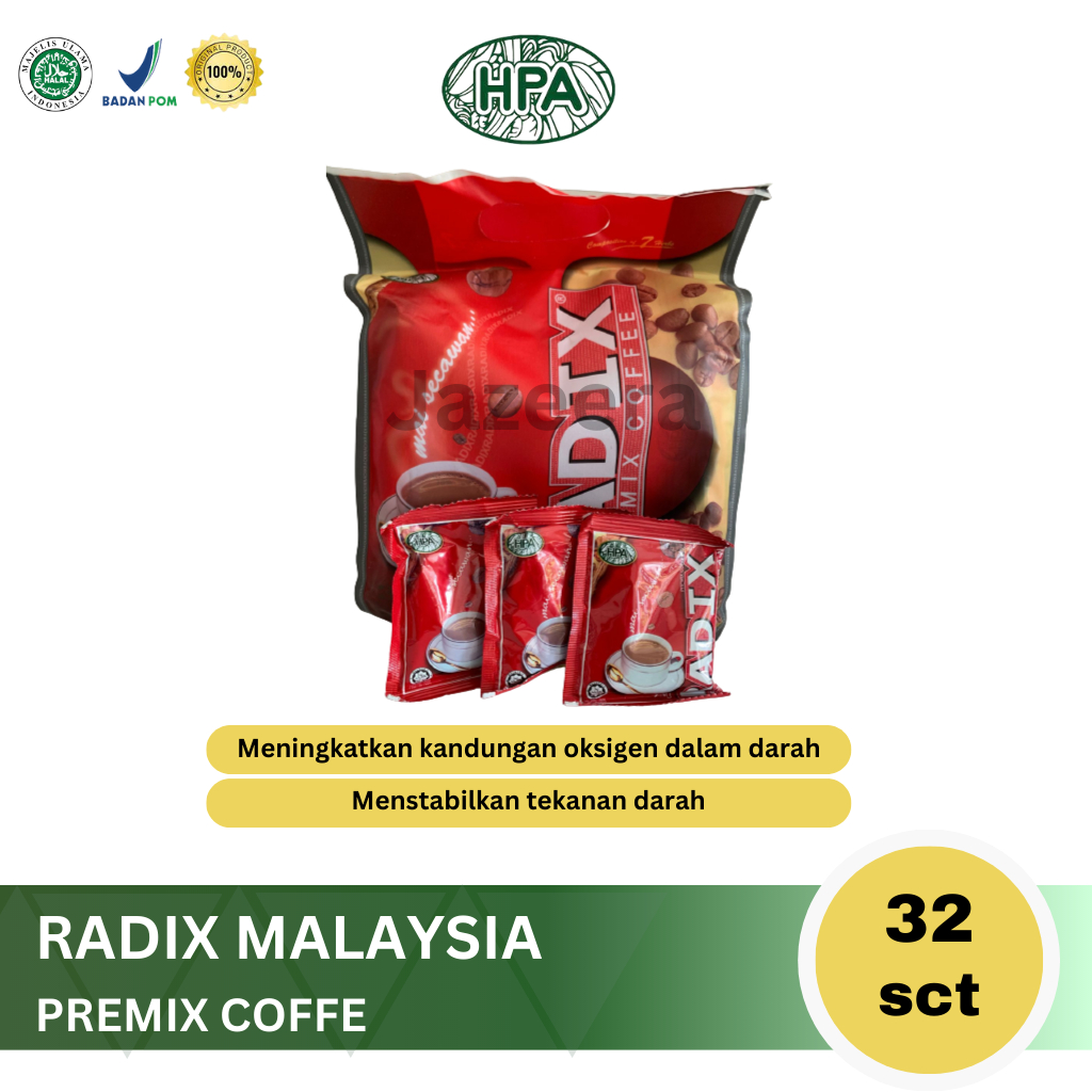 

Kopi Radix Hpa Original isi 32 sachet Malaysia