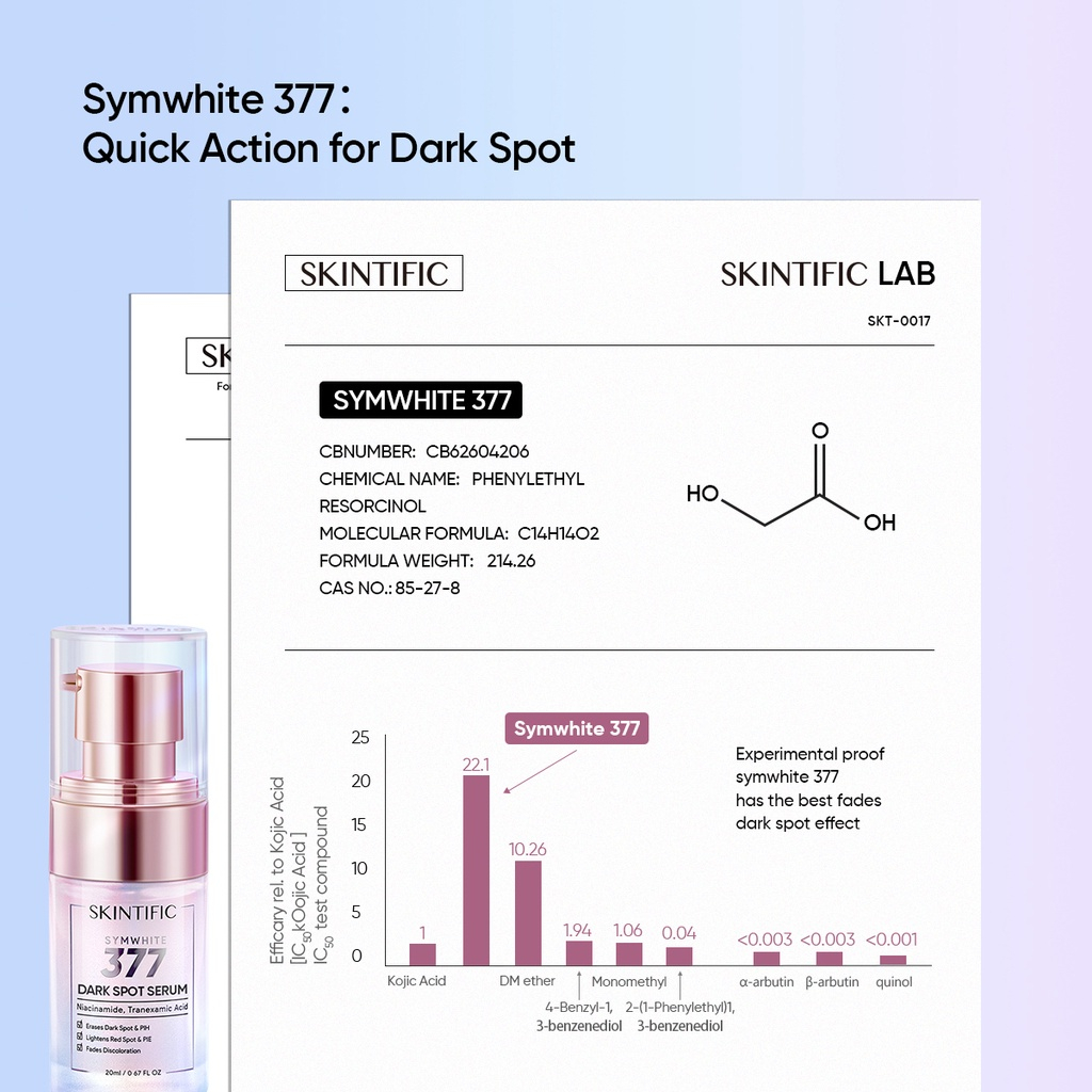 SKINTIFIC Brightening Serum Mencerahkan Kulit SymWhite 377 Dark Spot Serum Pencerah Wajah Perawatan Kecantikan Treatment untuk Kulit