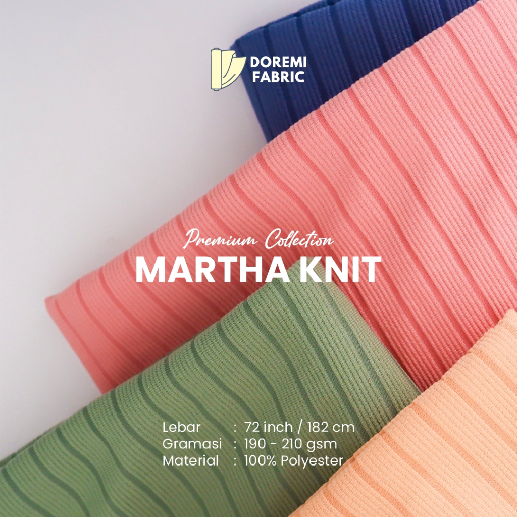 (METERAN) Kain DOREMI MARTHA KNIT