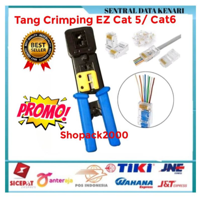 TANG CRIMPUNG RJ45 EZ ANTI GAGAL CAT 5 / CAT 6 CRIMPING TOOL RJ 45