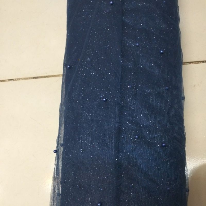 Kain Tile Glitter Mutiara