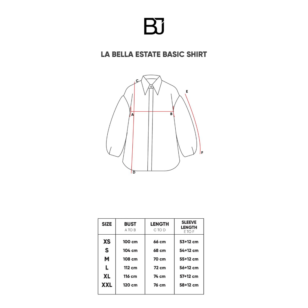 LA BELLA ESTATE BASIC SHIRT - BENANG JARUM