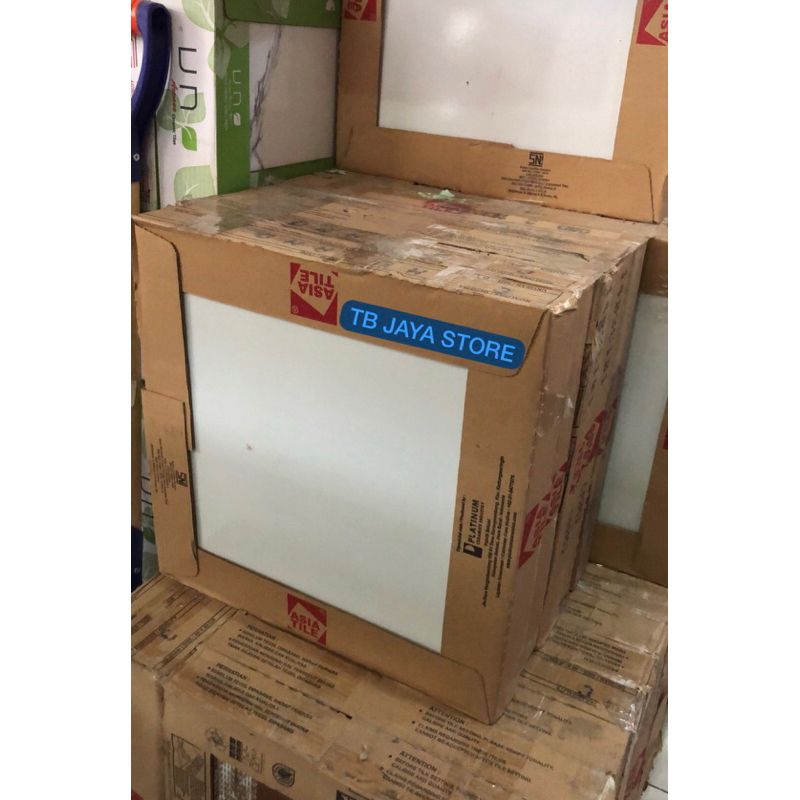KERAMIK LANTAI PUTIH 40 X 40 ASIA TILE