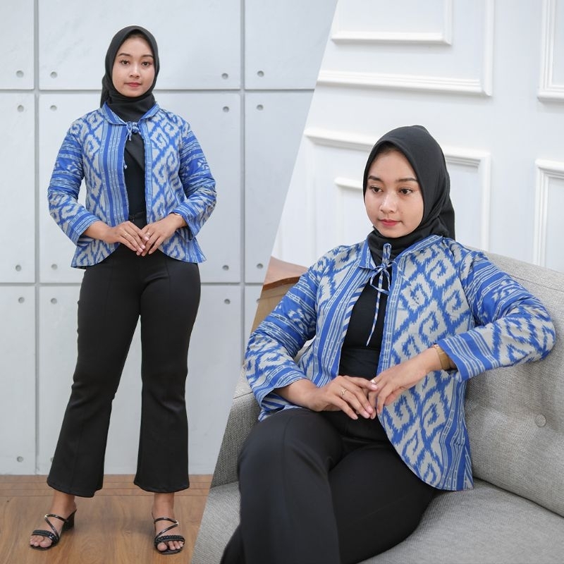 Bolero Kerah Batik Motif Etnik -Naira Batik