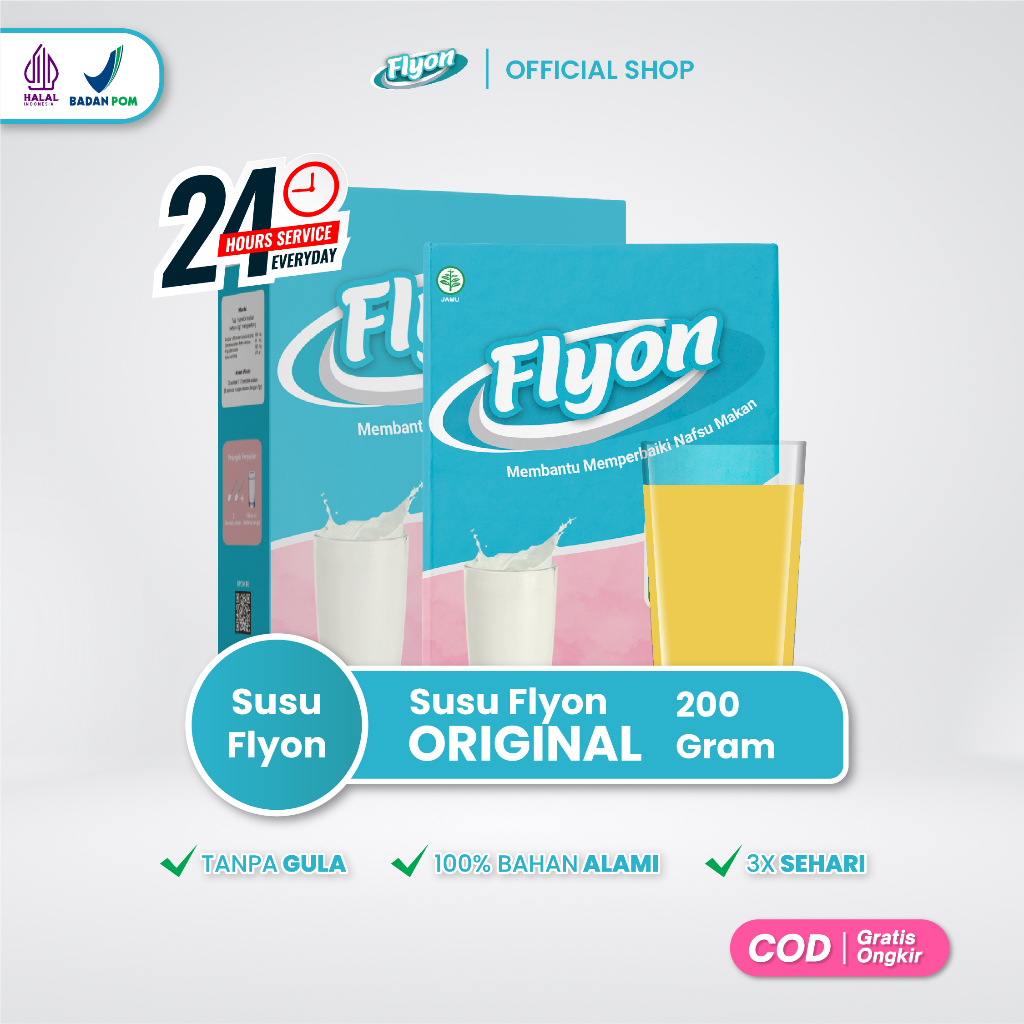 Susu Flyon Susu Penggemuk Badan Original Vitamin Penambah Berat Badan Suplemen Penambah Berat Badan 