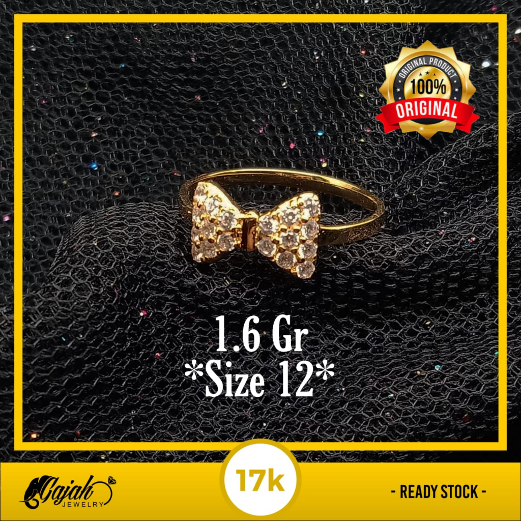 Cincin Emas 17K - 1.6 Gr Kadar 750 - CBS100000065