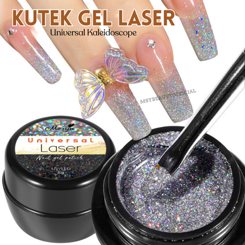 MSY Kutek Gel Puding Universal Laser Rainbow Cat Eye UV LED Nail Gel 5ml/Nail Polish Gel Unilaser Monja