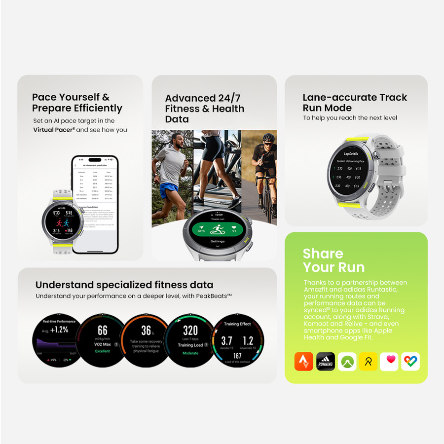 Amazfit Cheetah &amp; Cheetah PRO Smartwatch Running Al GPS MaxTrack