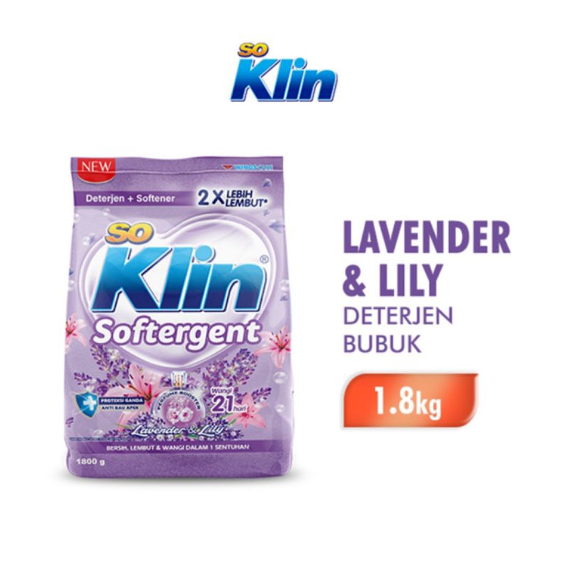 Detergent Soklin Softergent Lili 1.8 kg