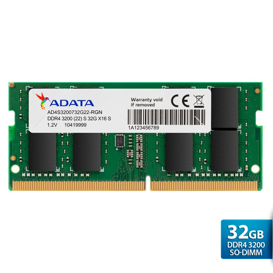 ADATA DDR4 32GB 3200MHz - PREMIER GREEN SODIMM