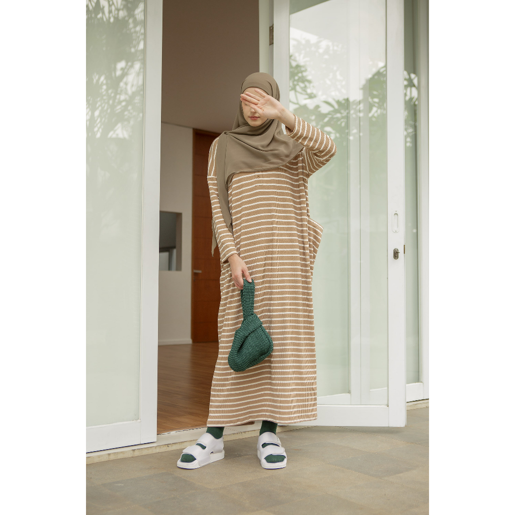 Cottoncut Mika dress Stripes Gamis wanita