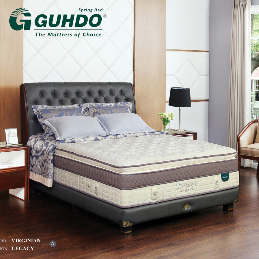 Kasur Guhdo Diamond Dream Spring bed latex (Matras/SET) 120/160/180/200