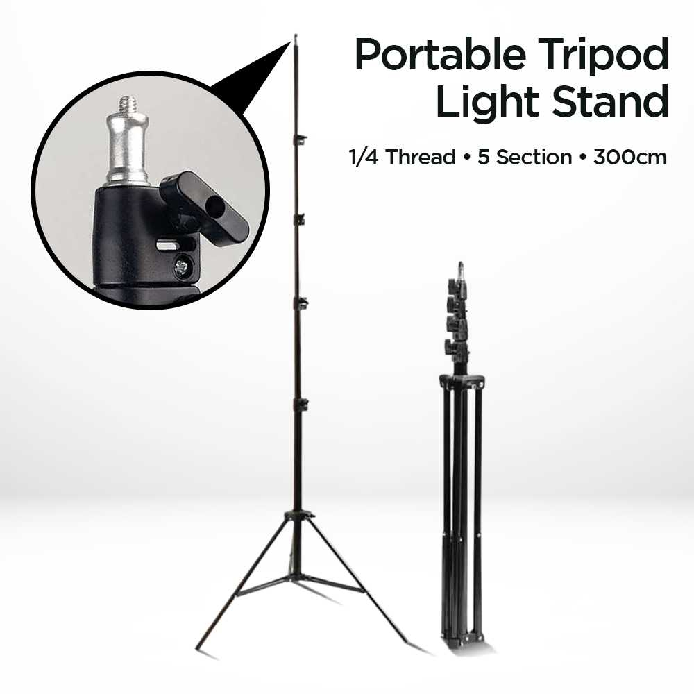 Tripod 300m Tripod buat Lampu Ringlight 3 meter