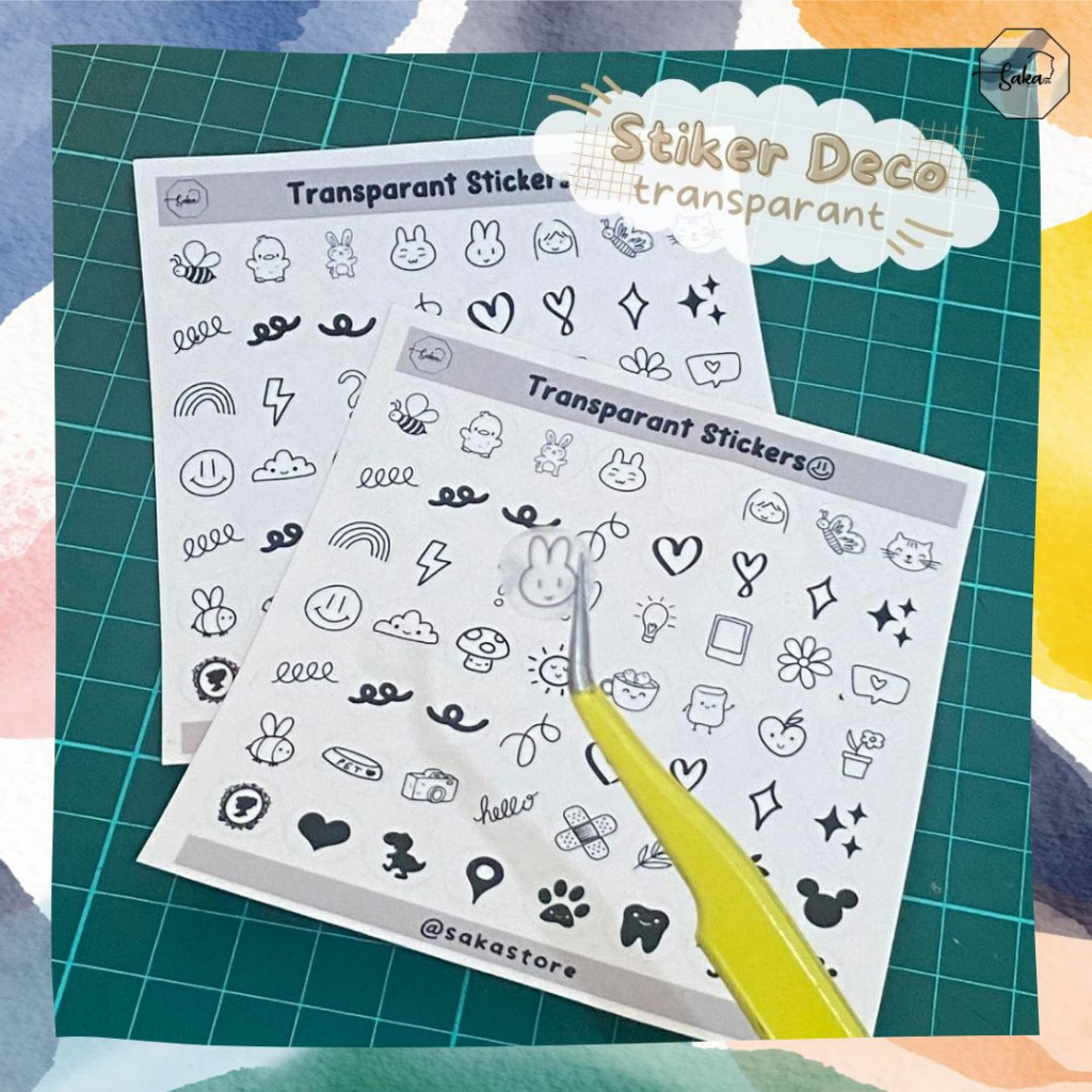 

[READY STOCK] STICKER DECORATION TRANSPARANT