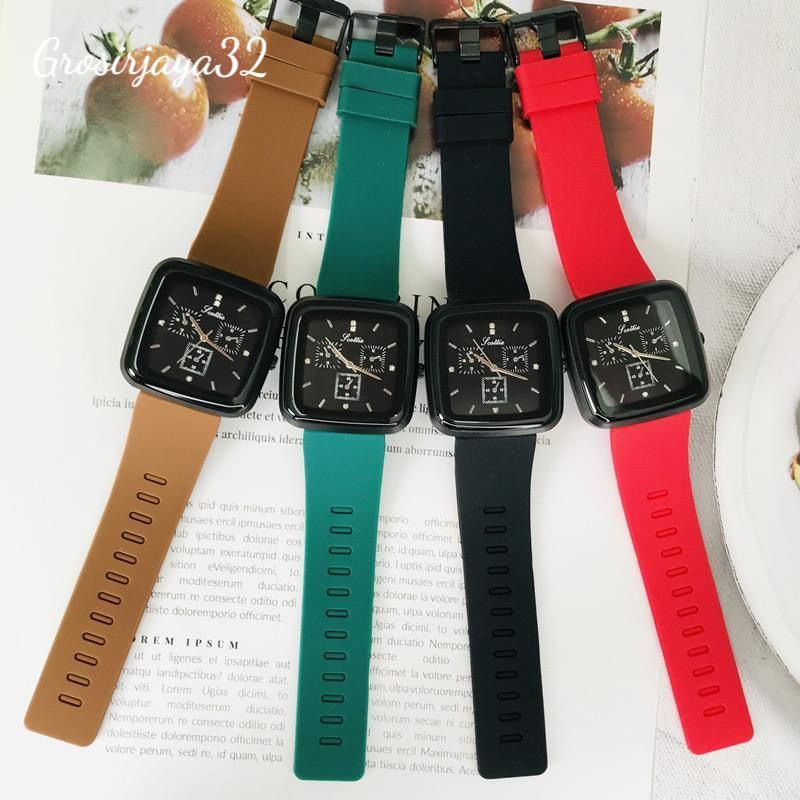 Jam Tangan Pria BRILEY Wanita Pria Sport Chrono  Korea Fashion Quartz Silikon Rubber Analog Watch