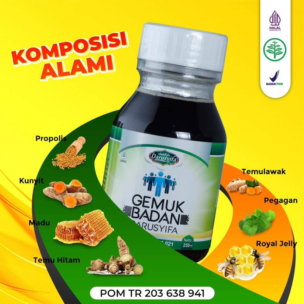 Madu Gemuk Badan - Obat Herbal Penggemuk tubuh Penambah Berat Badan