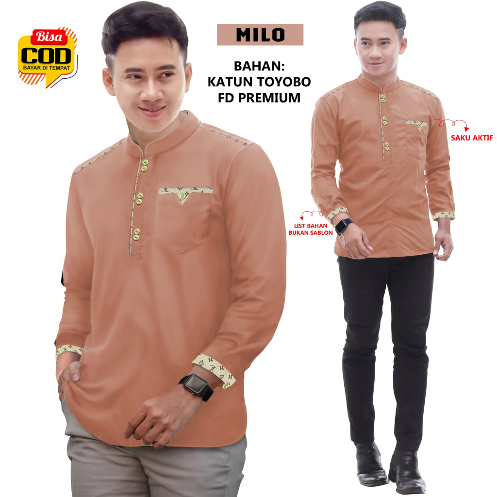 KOKO Dewasa TOJIRO Murah BISA COD &amp; GRATIS ONGKIR TOP MODEL 00076 Baju Muslim Pria Bahan TOYOBO FD Premium Koko Muslimin Atasan Laki Laki TERMURAH TERLARIS Modern Islami Koko Terbaru Paling Murah Bahan Tebal Koko ABG Gaul